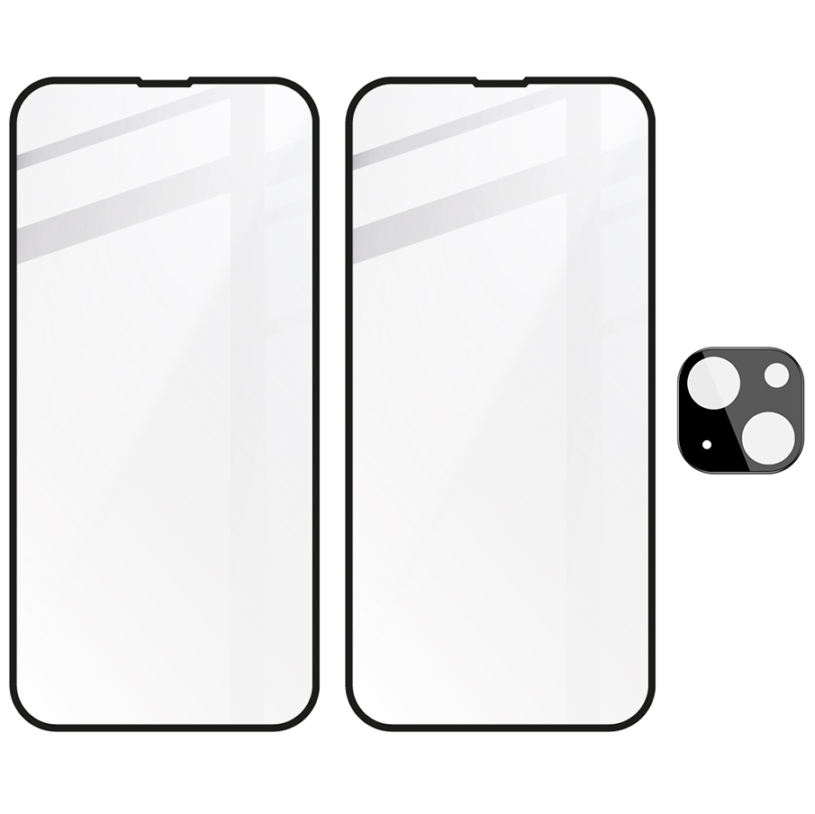 2x Szkło + szybka na aparat BIZON do iPhone 14 Plus